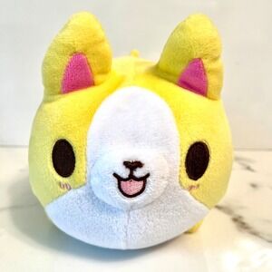 Tasty Peach WanBon Yellow White Corgi Plush Hot Topic Kawaii Cute 7"